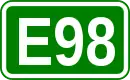 Zeichen der Europastraße 98
