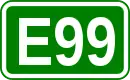 Zeichen der Europastraße 99