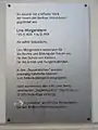 Gedenktafel für die „Suppenlina“ in der Friedrichstr. 9 in Berlin-Kreuzberg