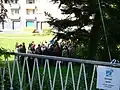 Temporäre Kennzeichnung der Burtscheider Thermalquellen am Tag des offenen Denkmals 2008.