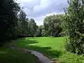 Blick von Osten in die Talaue „Grüner Pütz“ im Urfttal, 3,5 km nördlich von Nettersheim.