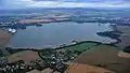 Stausee der Talsperre Bautzen, Luftaufnahme (2017)