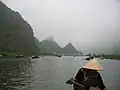 auf dem Ngô Đồng zu den Tam Cốc-Höhlen (Trois grottes)