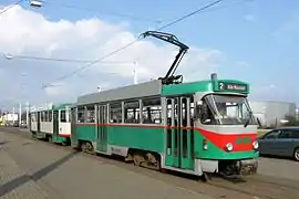 modernisierter T4D Zug in Magdeburg