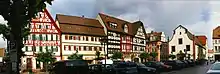 Marktplatzvom Rathaus her gesehen