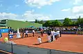 Teampräsentaion auf dem Center Court in Regensburg