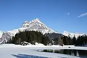 Teilweise zugefrorener Arnisee im Winter (2019)
