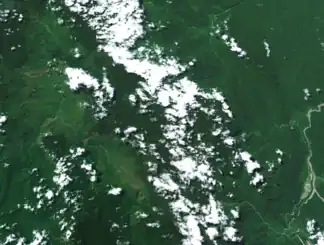 Satellitenaufnahme der Star Mountains