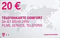 Telefonkarte Comfort (2008–2023), Vorderseite