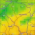 Jahresdurchschnitts-temperatur (2000)