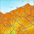 Jahresdurchschnitts-temperatur (2000)
