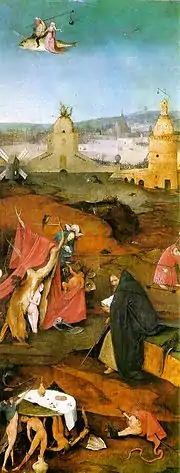 The right panel: St. Anthony in Meditation