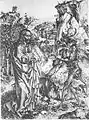 Die Versuchung Christi (Kupferstich, um 1490)