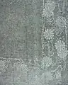 „Japanisches Figurenpapier“ (Tengujo, weiß bedruckt), Grafikschutzpapier in der Zeitschrift PAN