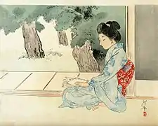 Lesende Frau