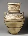 Zyprische Schale der Bichrome IV Ware mit Lotos-Motiven; Metropolitan Museum of Art (74.51.972)