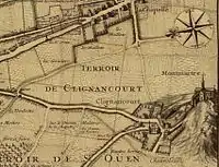 Clignancourt im Jahr 1707