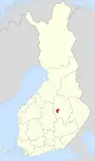 Lage von Tervo in Finnland