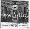 Aktsaal der Kunst­akademie Berlin, Kupfer­stich nach A. Terwesten.