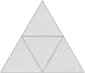 Netz eines Tetraeders