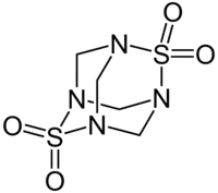 Strukturformel von Dithiatetraazaadamantantetroxid