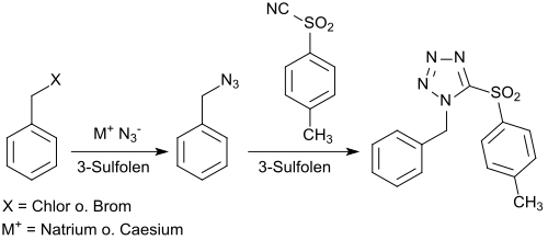 Tetrazolbildung in 3-Sulfolen