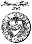 Siegel des Alberonis Teufel von 1362