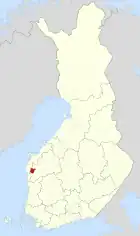 Lage von Teuva in Finnland
