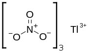Strukturformel von Thallium(III)-nitrat