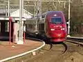 Thalys nach Köln im ehem. Haltepunkt Dolhain-Gileppe (2000)