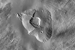 2001 Mars Odyssey THEMIS tagsüber Infrarot Mosaik von Tharsis Tholus