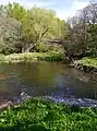 Mündung des Langton Burns (von links) in das Blackadder Water (von rechts)