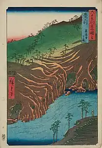 61: Provinz BuzenRakan-ji shitamichi(羅漢寺下道)