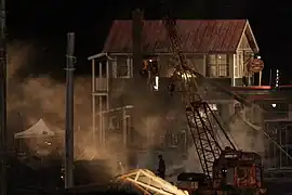 Ein Filmset in Sydney