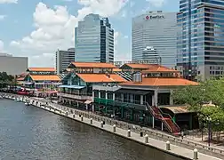 Jacksonville Riverwalk  Landing auf dem St. Johns River