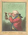 James Gillray: Der König von Brobdingnag und Gulliver. Karikatur aus dem Jahr 1803