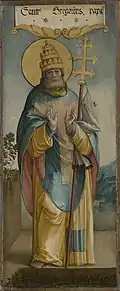 12. Der Heilige Gregor(linker Standflügel)