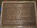 Tafel am ersten, kleineren FDR Memorial