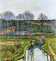 Die Risle in Beaumont im Herbst. Gemälde von Blanche Hoschedé-Monet.