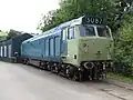 50 002 (D402) während Restaurierung bei South Devon Railway (August 2015)