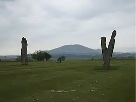 Die Menhire auf dem Golfplatz