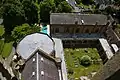 Kathedrale von Worcester mit Kloster und Kapitelhaus (Blick vom Turm)