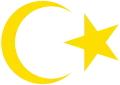 Halbmond auf 2013 hergestellten Reisepässen Libyens
