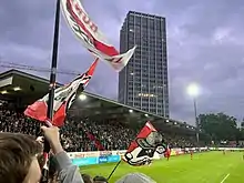 Das Stadion Schützenwiese während eines Spiel zwischen dem FC Winterthur und dem FC Thun (2022)