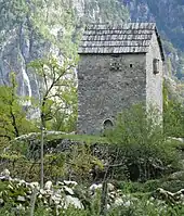 Kulla im nordalbanischen Bergdorf Theth