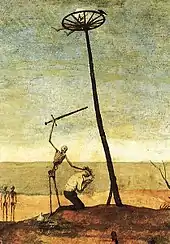 Detail aus Pieter Bruegels Gemälde Der Triumph des Todes (um 1562)