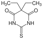 Struktur von Thiobarbital