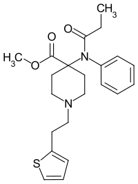Struktur von Thiofentanil