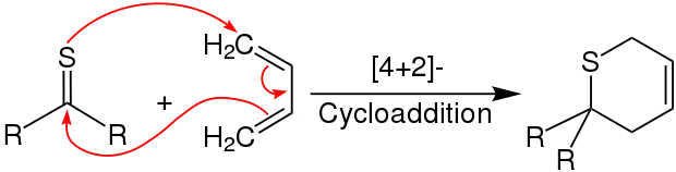 Diels-Alder-Reaktion von Thioketonen mit konjugierten Dienen