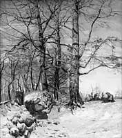 Von Folehaven, ein Steinzaun am Waldrand (1883)– Statens Museum for Kunst